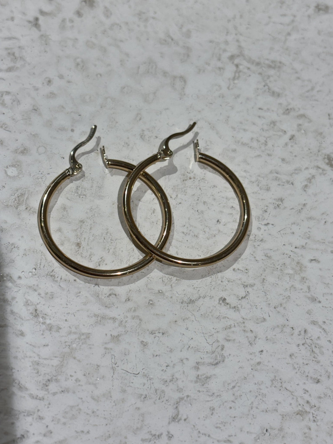 10K Gold Classic Tube Hoops - Kingdom Jewelry