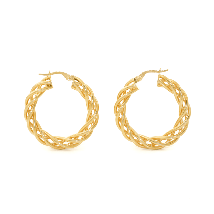 10k Gold x 5mm Open Twist Hoops - Kingdom Jewelry