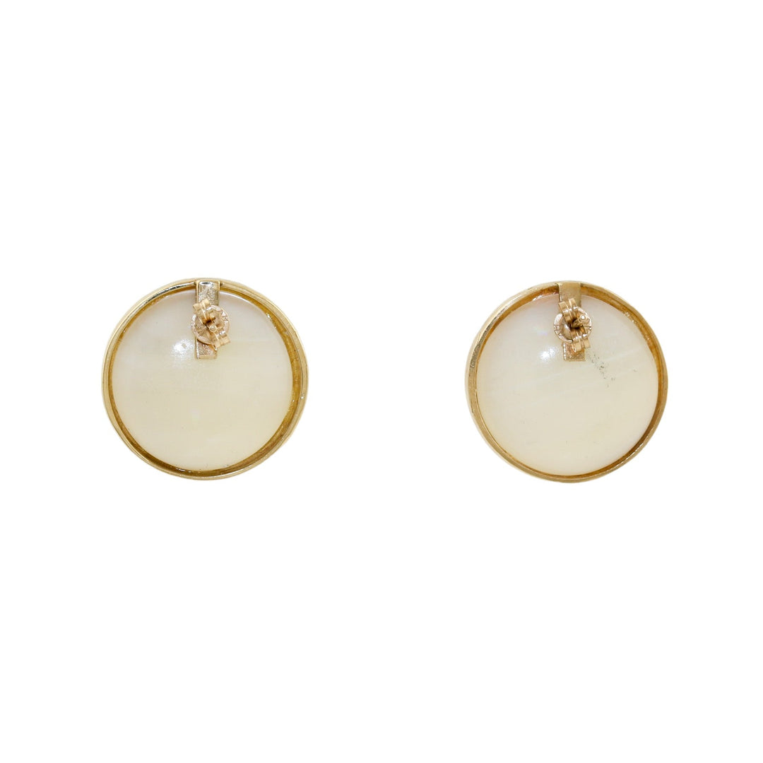 10k x Mother of Pearl Wave Earrings - Kingdom Jewelry