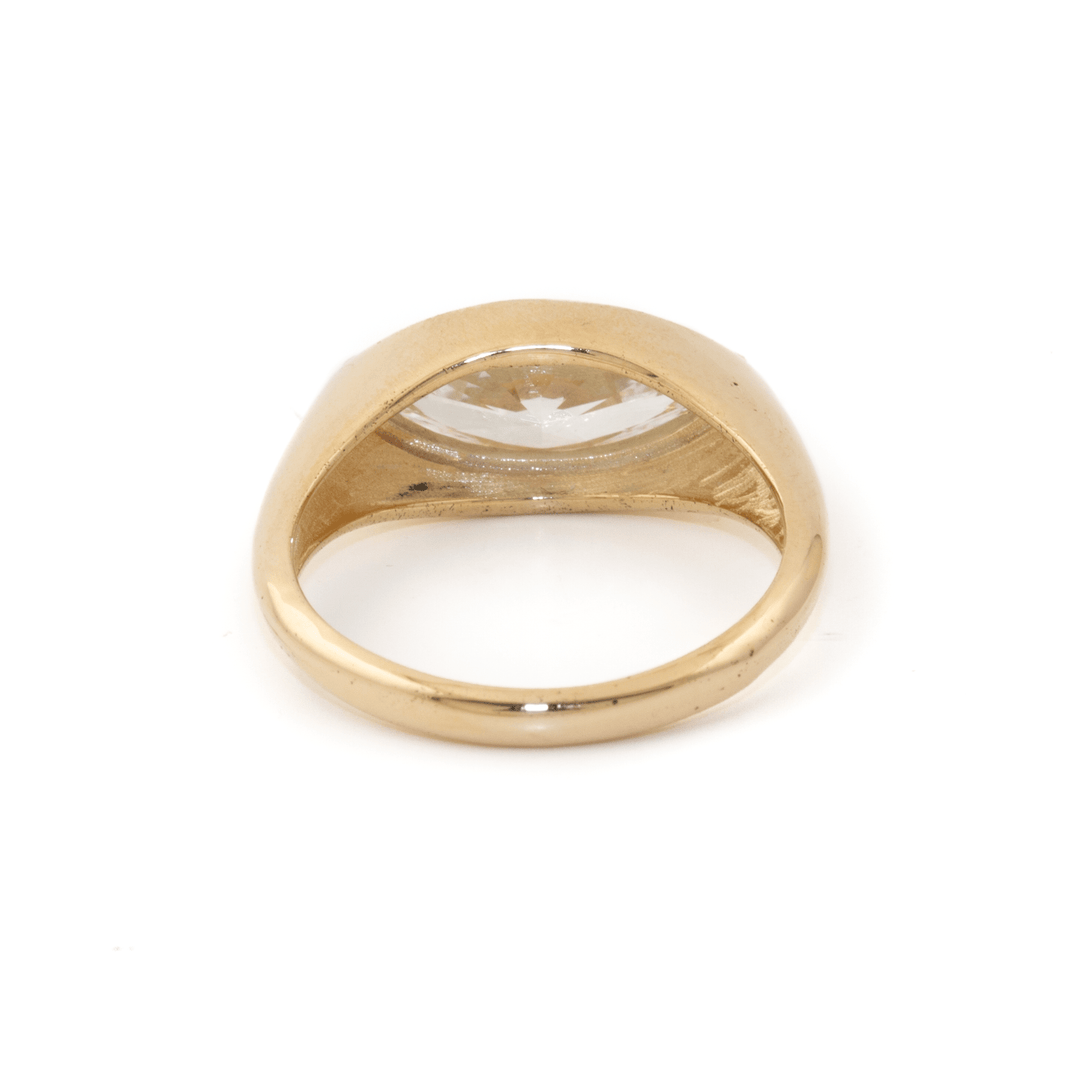 14k Gold x 2.11ct E VS1 Marquise Lab Diamond Solitaire - Kingdom Jewelry