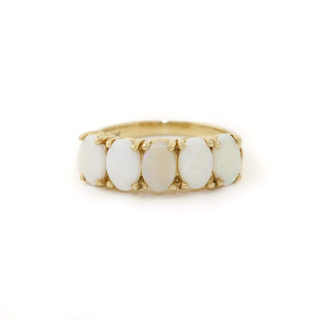 14k Gold x Quinet Welo Opal Ring - Kingdom Jewelry