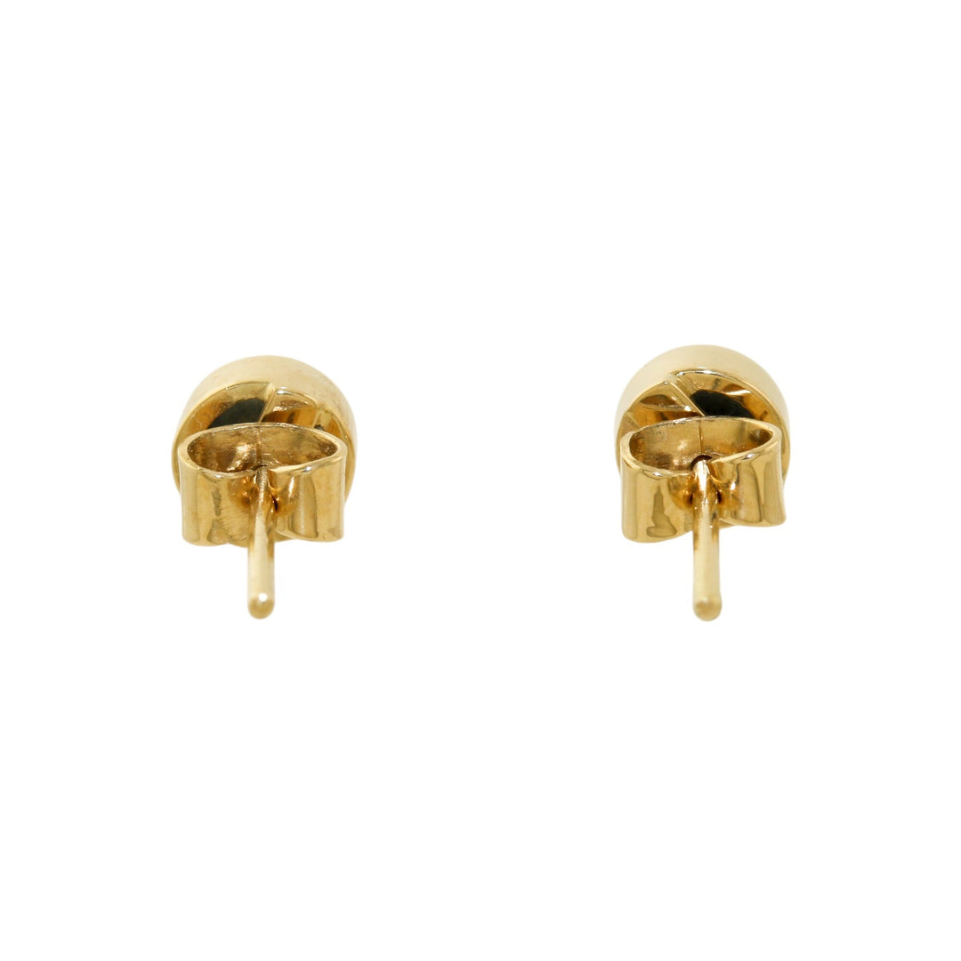 14k Gold x Round Light Teal Sapphire Studs - Kingdom Jewelry