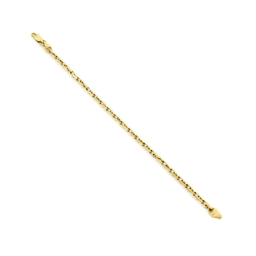 14K x 4mm Cable Chain Link Bracelet - Kingdom Jewelry