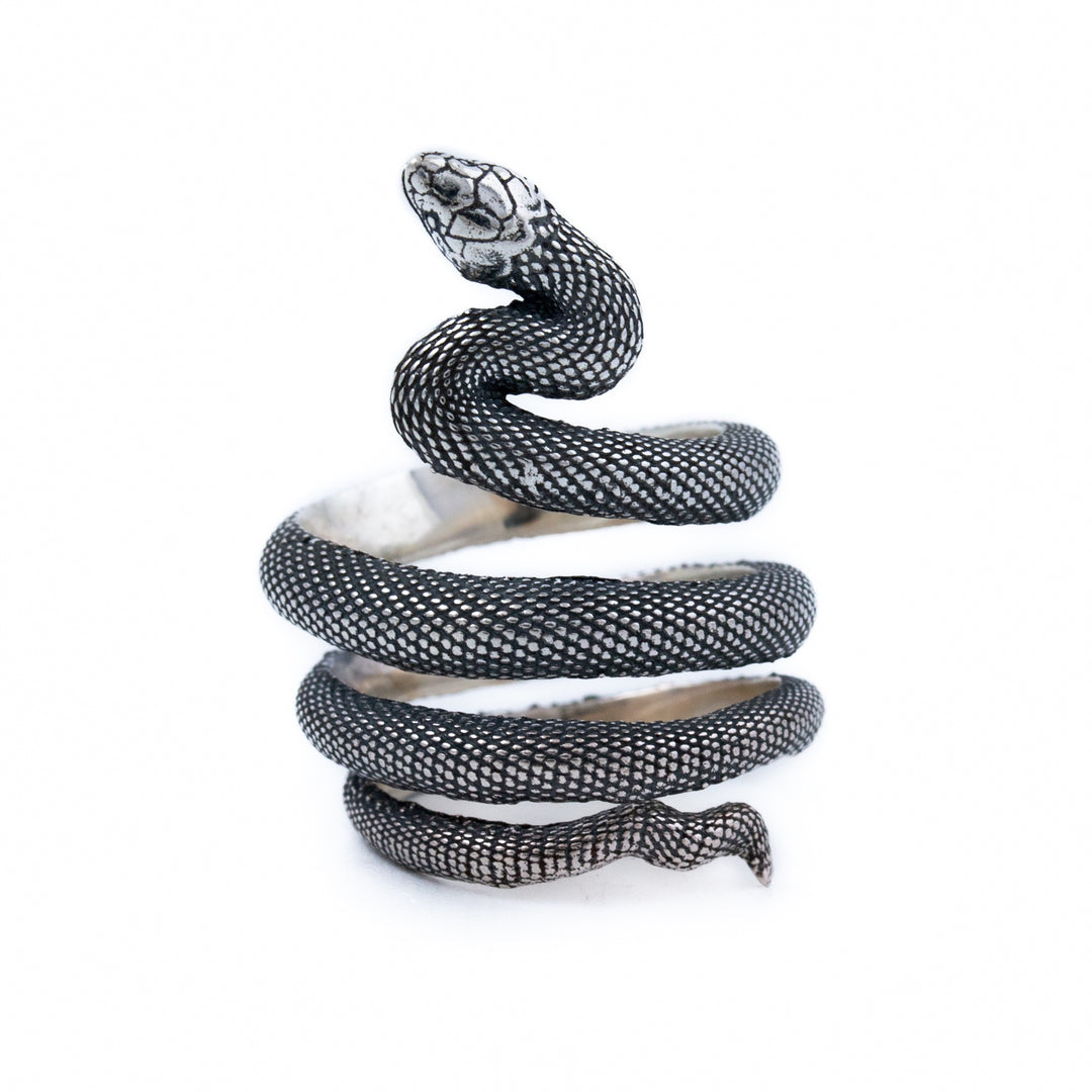 "Death Spiral" Snake Ring