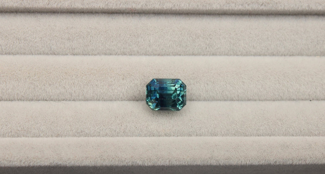 3.13ct Radiant Cut Blue Sapphire - Kingdom Jewelry