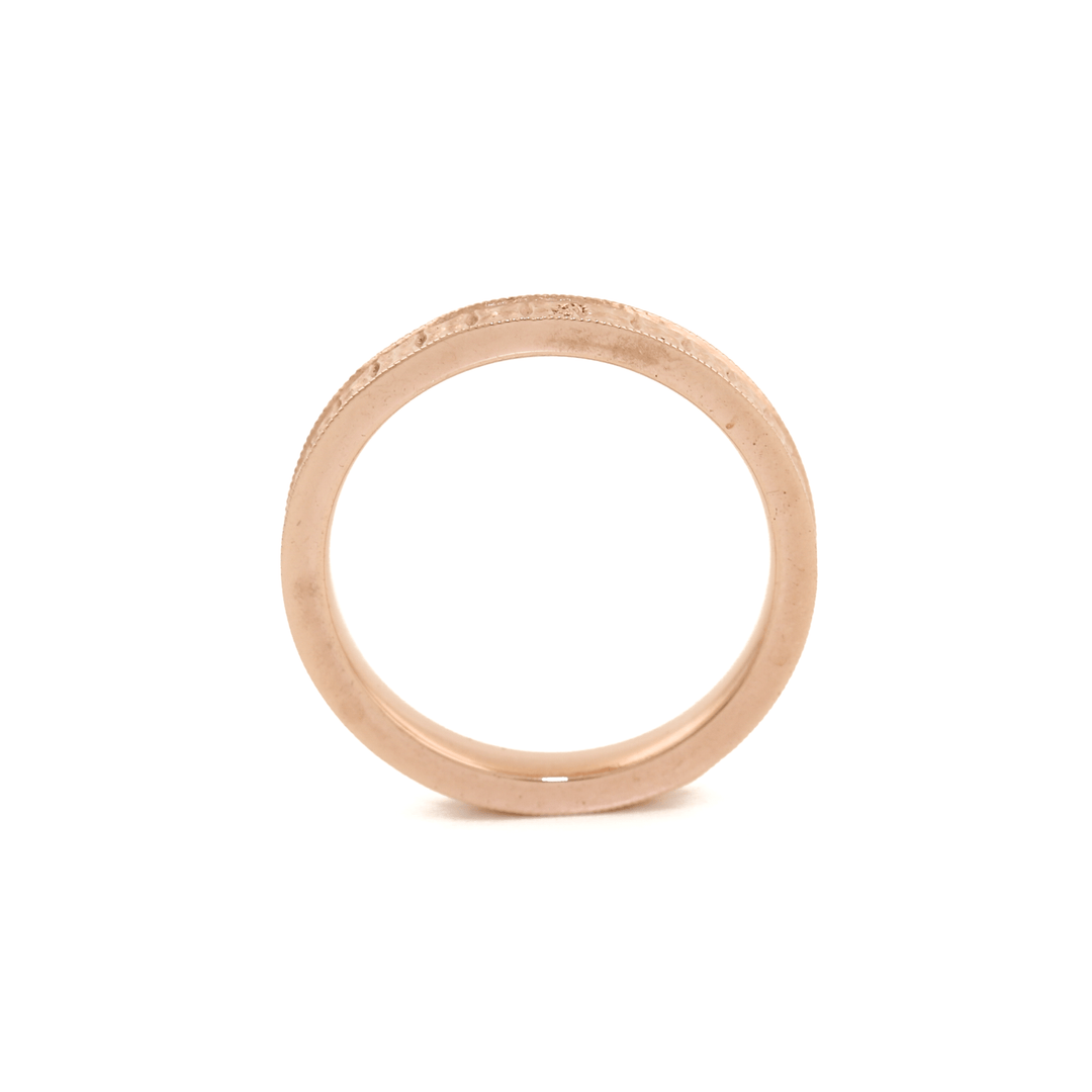 3mm Slim Art - Deco Cigar Band - Kingdom Jewelry