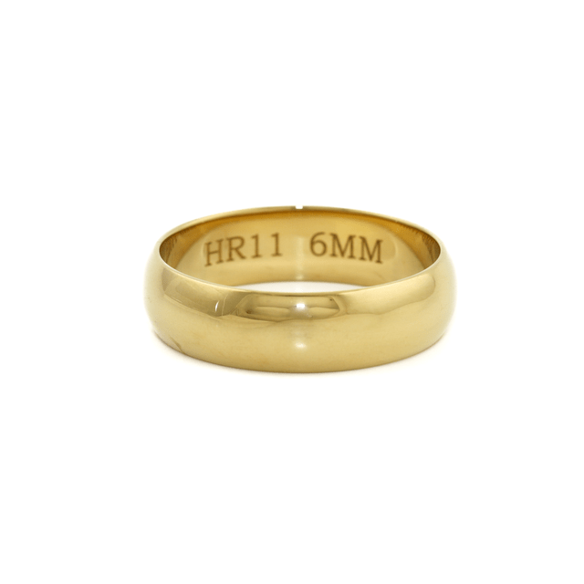 6mm Smooth Dome Cigar Band - Kingdom Jewelry