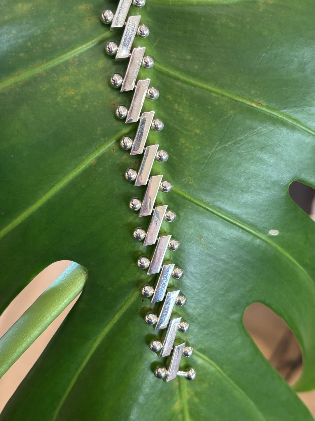 Zig Zag Taxco Silver Bracelet