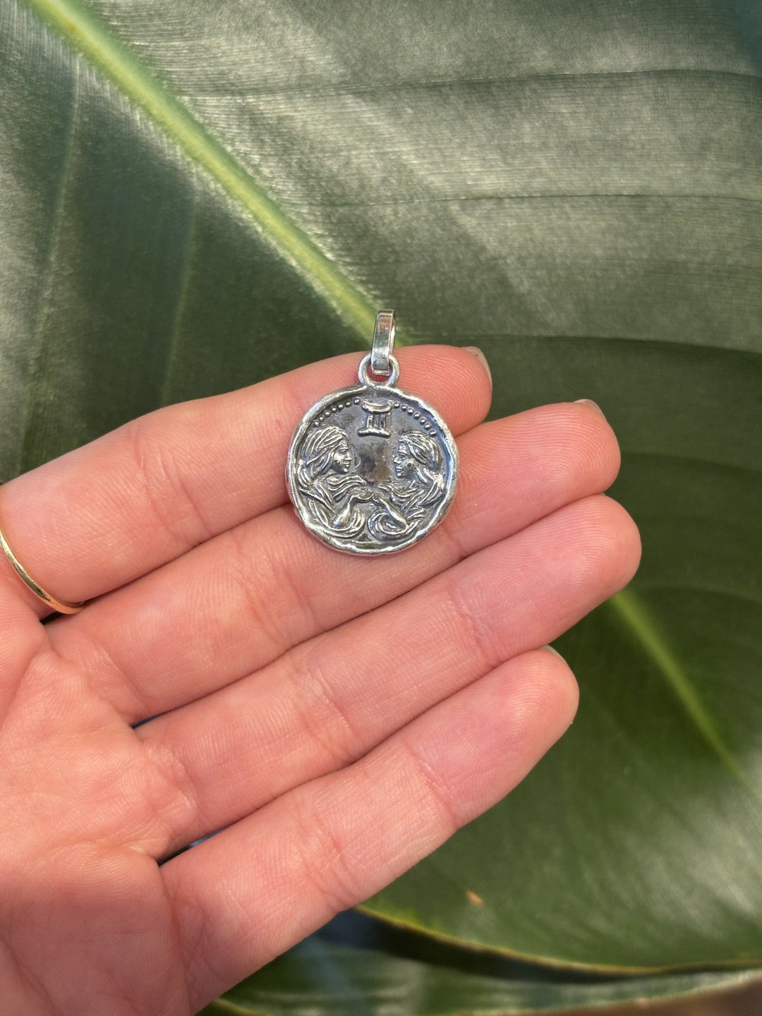 New Old World Zodiac Coin Pendant - Gemini - Kingdom Jewelry