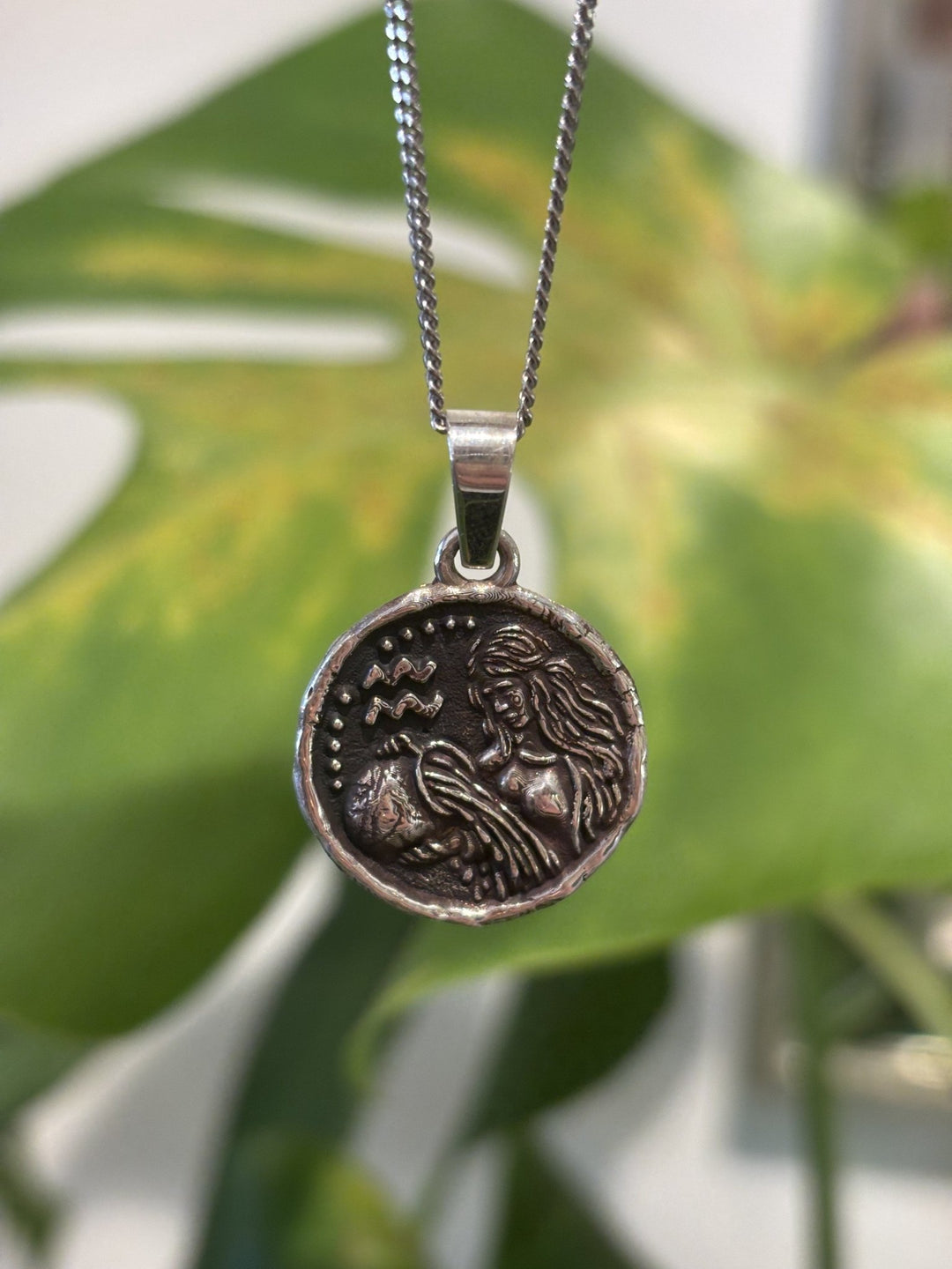 New Old World Zodiac Pendant - Aquarius - Kingdom Jewelry