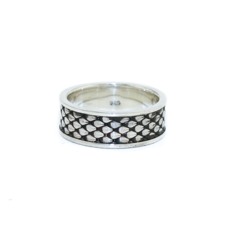 Silver x "Dragon Scale" Band - Kingdom Jewelry
