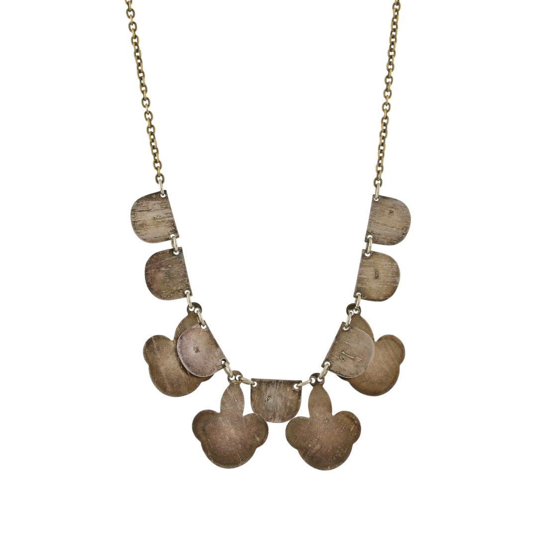 Silver x Vintage 1960's Flower Taxco Chain Neckace - Kingdom Jewelry