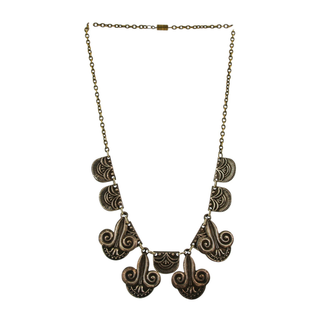 Silver x Vintage 1960's Flower Taxco Chain Neckace - Kingdom Jewelry