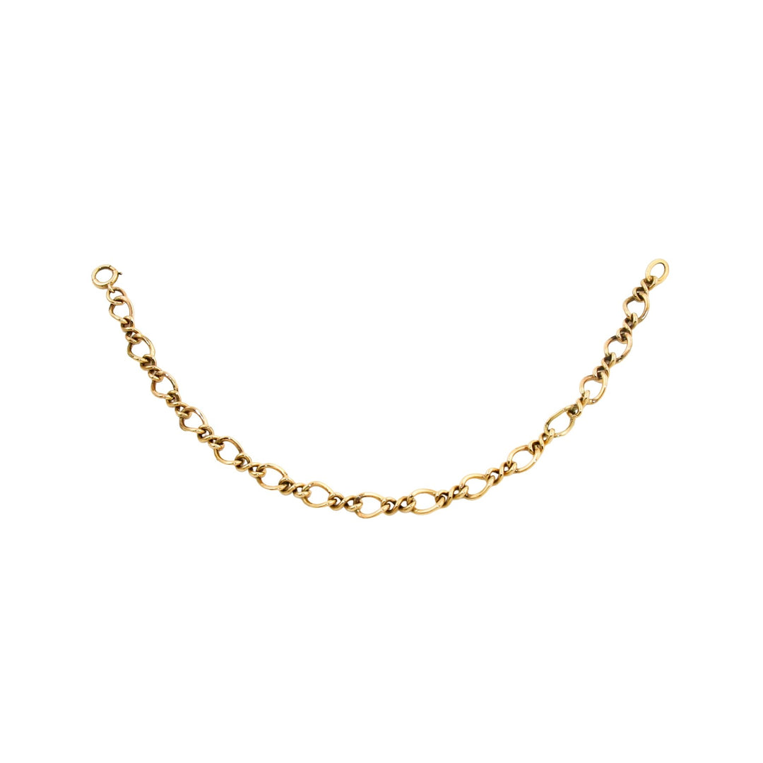 10k Vintage Wide Link Bracelet - Kingdom Jewelry