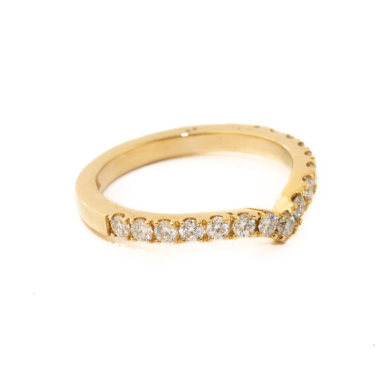14 KT Gold x Pave Diamond Tiara Band - Kingdom Jewelry