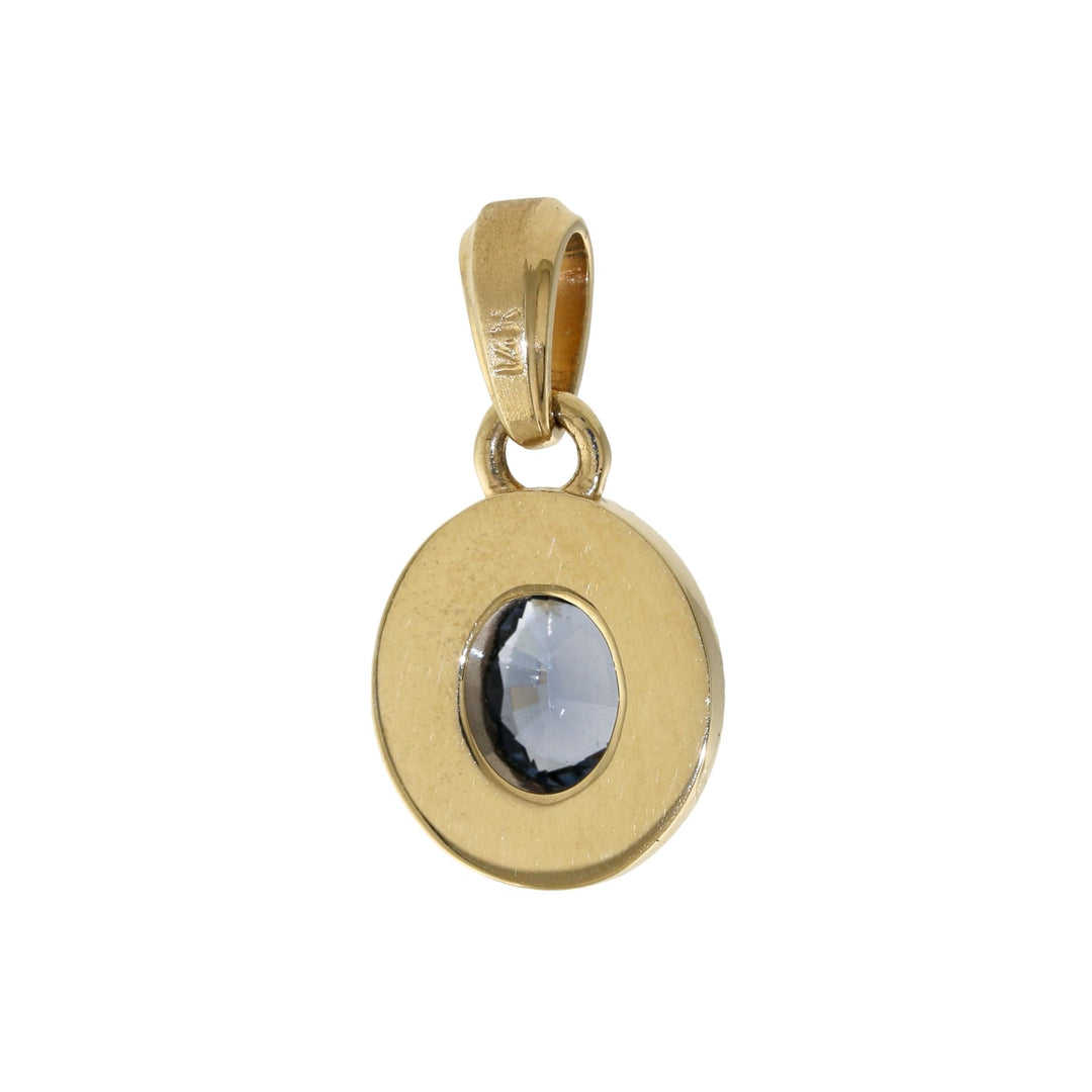 14k Round Gold Sunburst Pendant x Spinel - Kingdom Jewelry