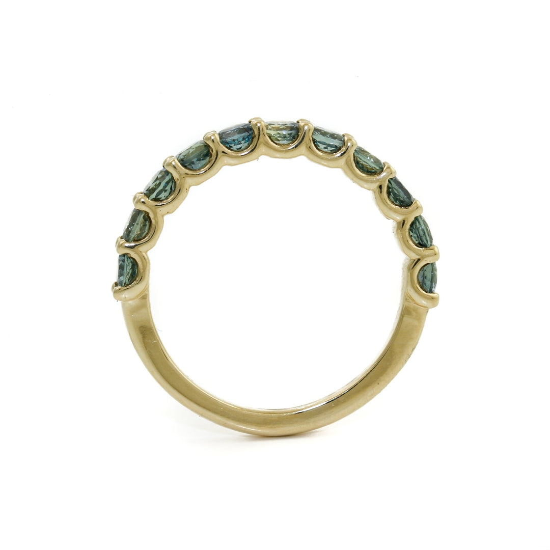 14k Teal Sapphire Band - Kingdom Jewelry