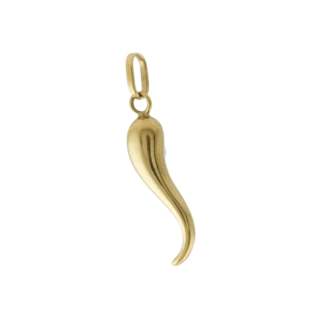 14k Vintage Cornicello Pendant - Kingdom Jewelry