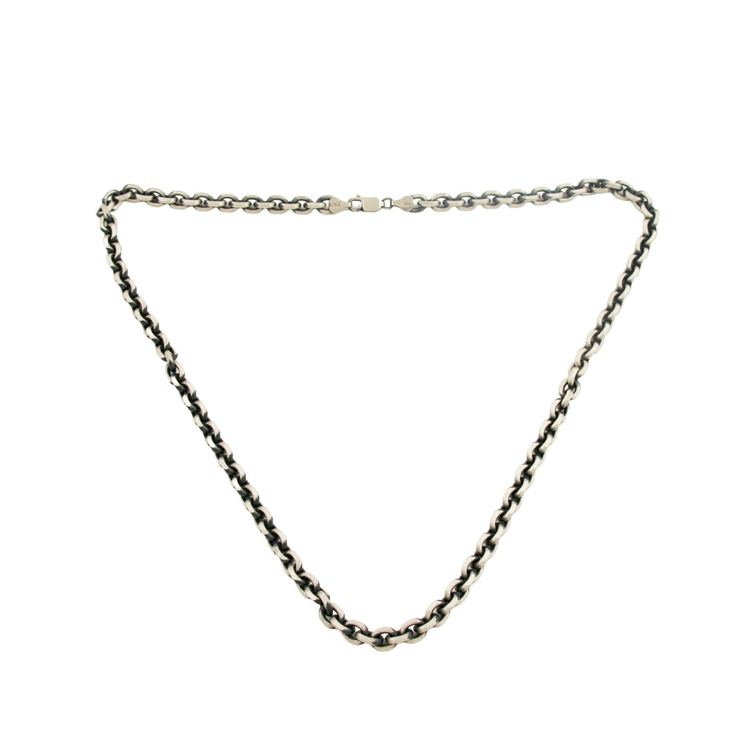 18" Silver Vintage Italian Chain Necklace. - Kingdom Jewelry