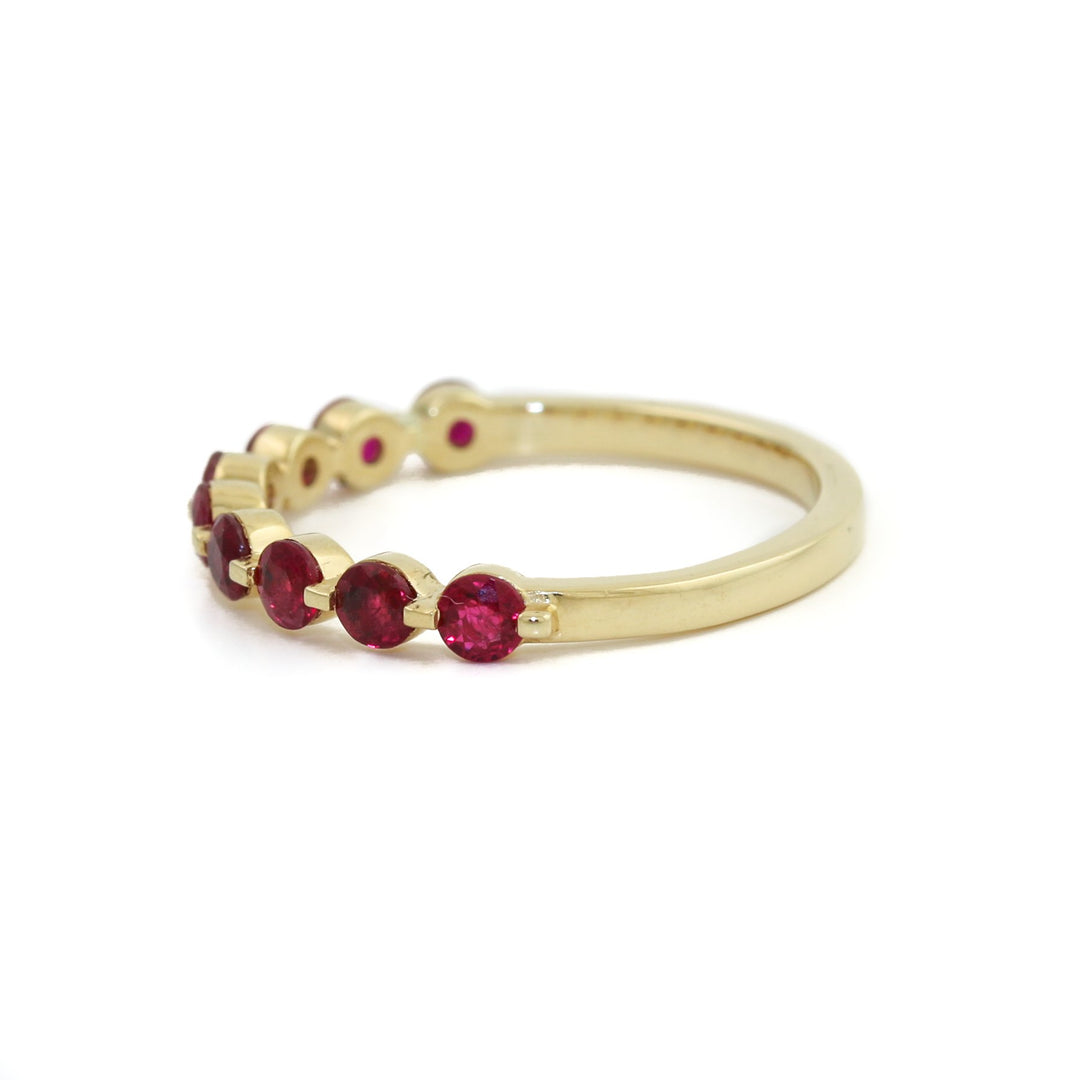 18K Gold Ruby Band - Kingdom Jewelry