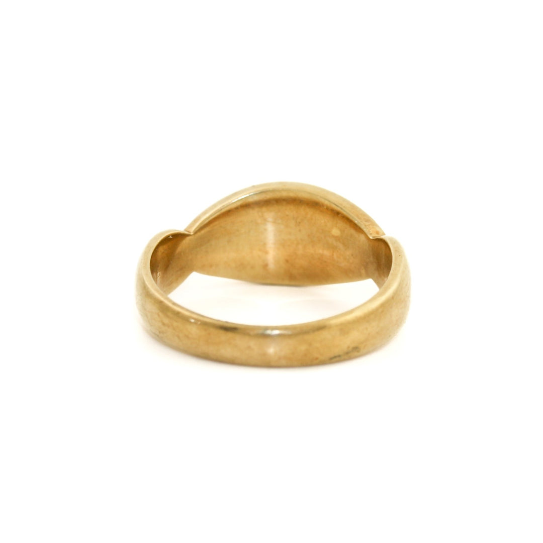 Antique Pearl 18k Gold Ring sz 4.75 - Kingdom Jewelry