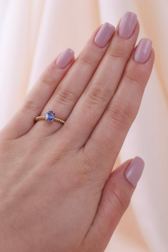 Gentle Blue Sapphire Ring - Kingdom Jewelry
