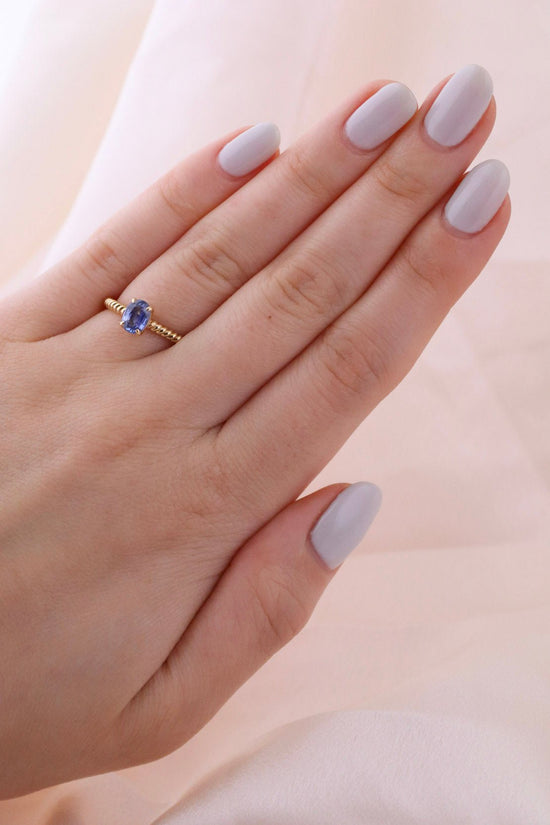Gentle Blue Sapphire Ring - Kingdom Jewelry