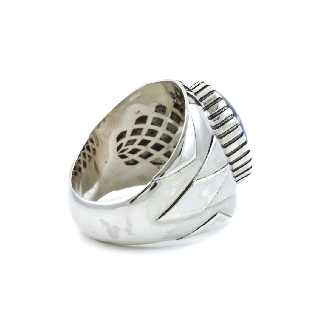 Geometric "Delta Δ" Ring x Lapis Lazuli by Kingdom - Kingdom Jewelry