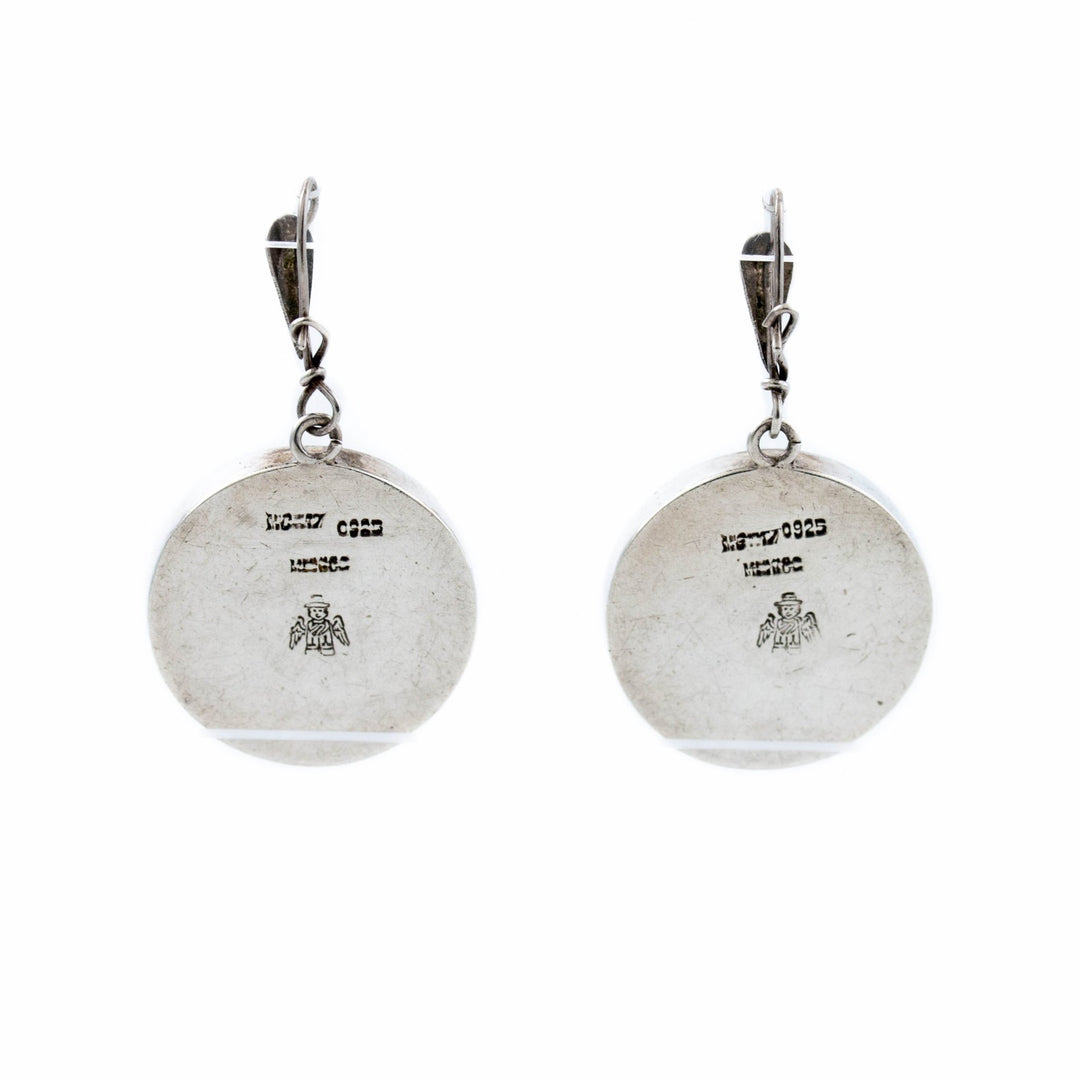 Green Chip Inlay Earrings - Kingdom Jewelry