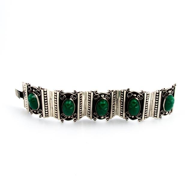 Green Onyx Idol Bracelet - Kingdom Jewelry