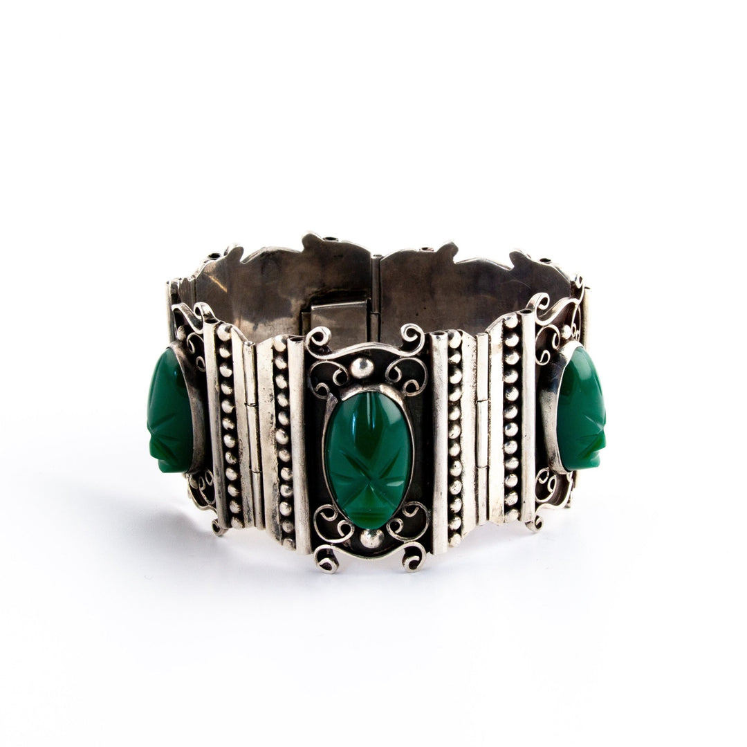 Green Onyx Idol Bracelet - Kingdom Jewelry