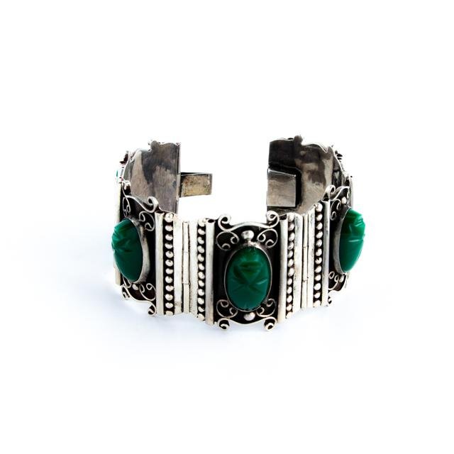 Green Onyx Idol Bracelet - Kingdom Jewelry