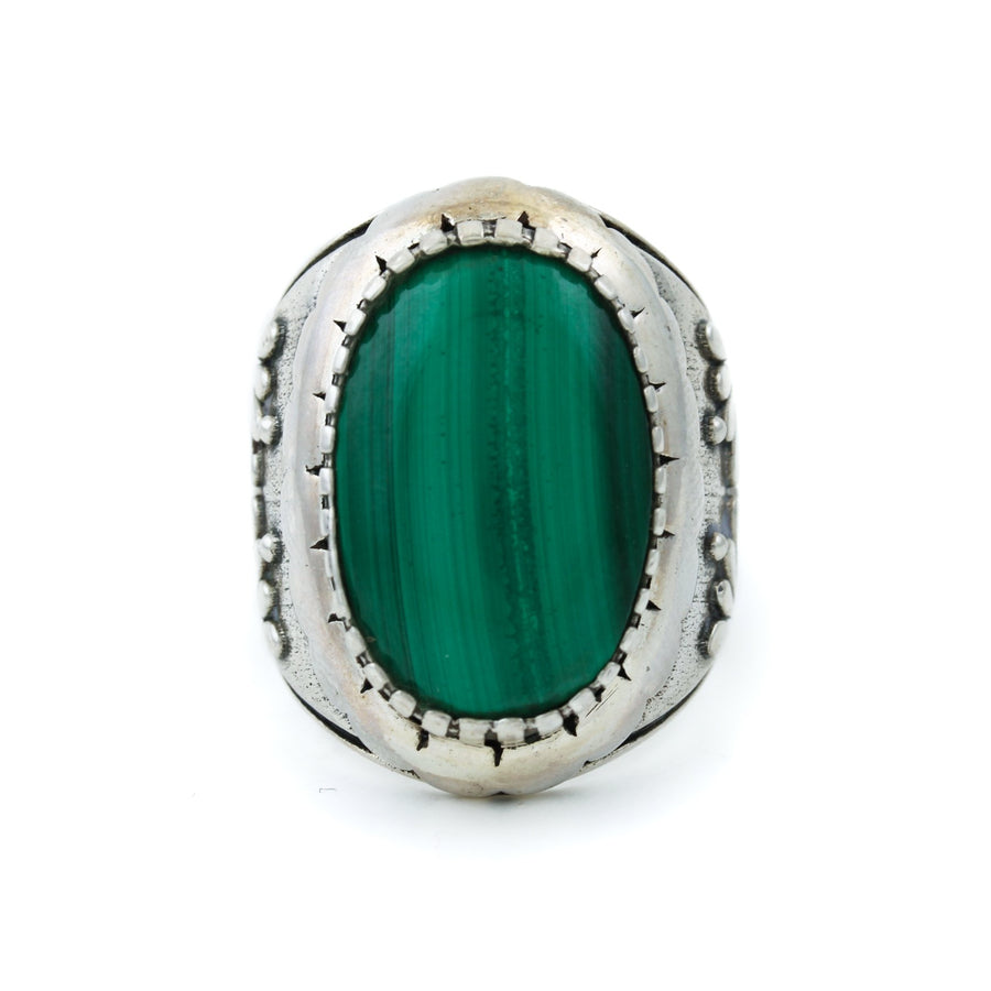 Malachite "Kiku" Ring - Kingdom Jewelry