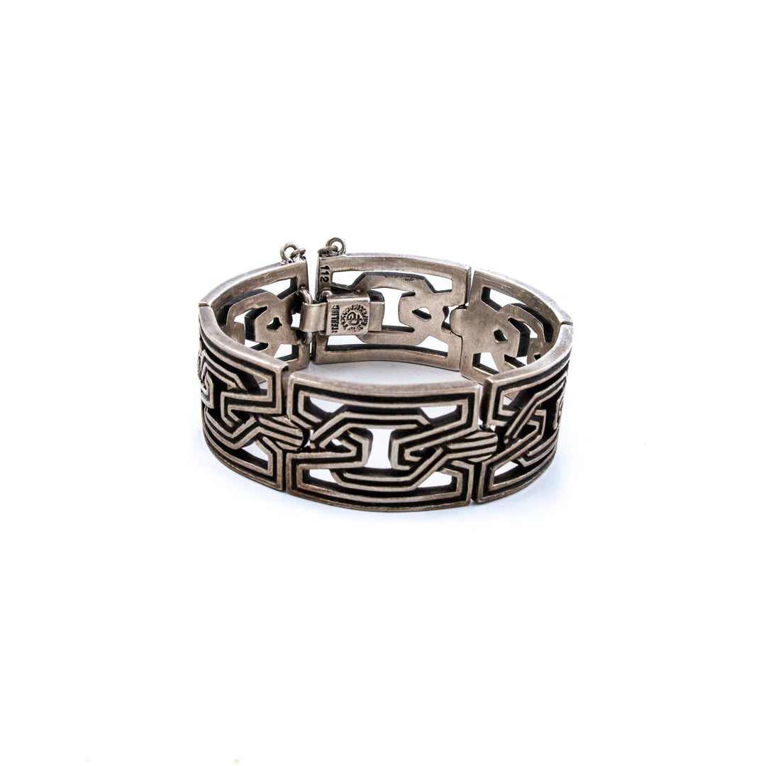 Mexican Taxco Maze Cuff - Kingdom Jewelry