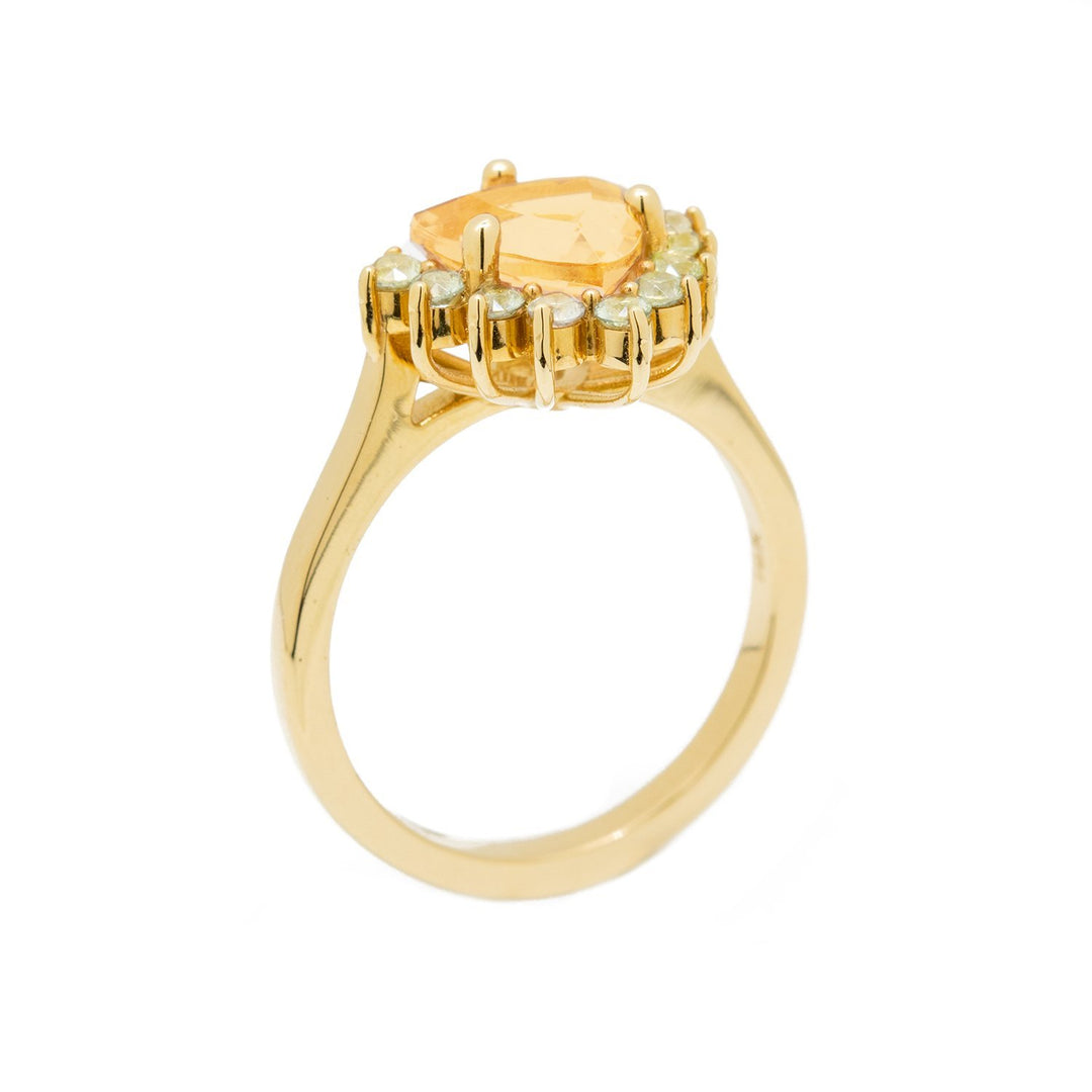 Morganite Sapphire Engagement Ring - Kingdom Jewelry