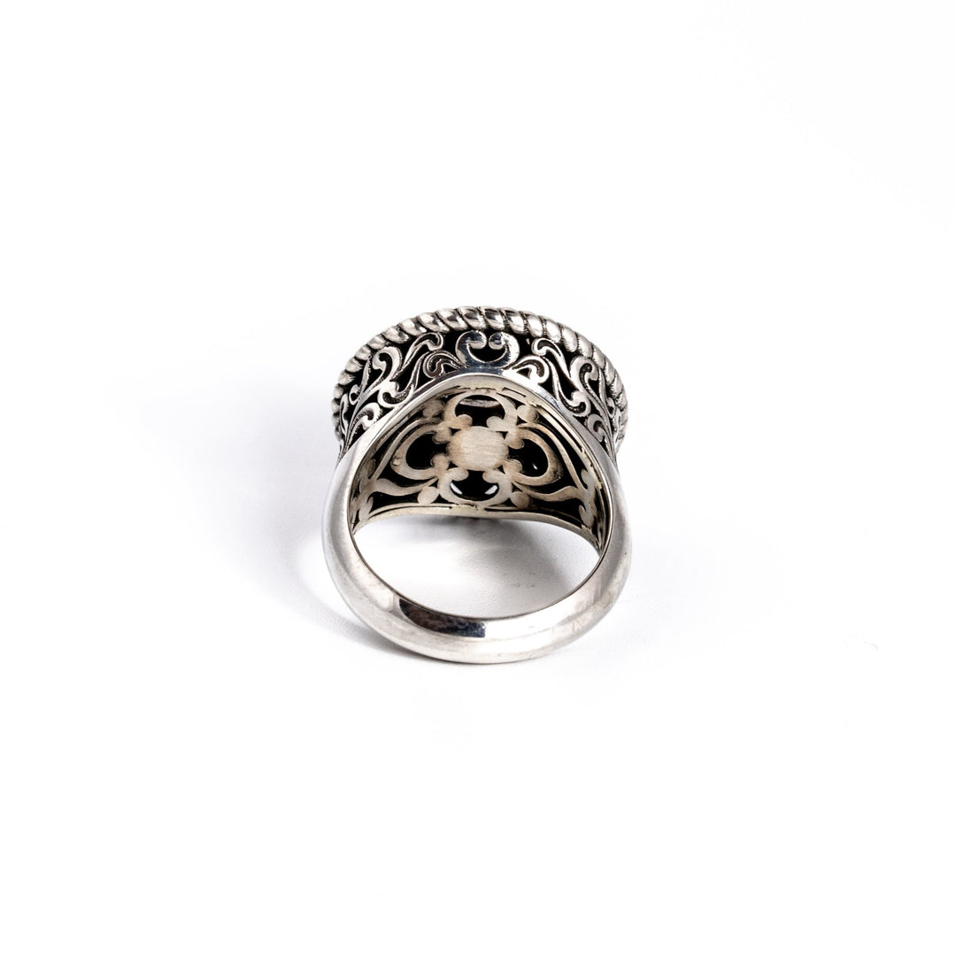 Rutilated Quartz Mandala Ring - Kingdom Jewelry