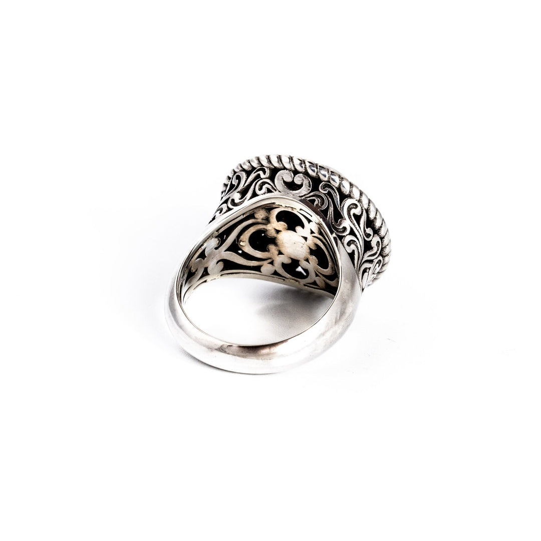 Rutilated Quartz Mandala Ring - Kingdom Jewelry