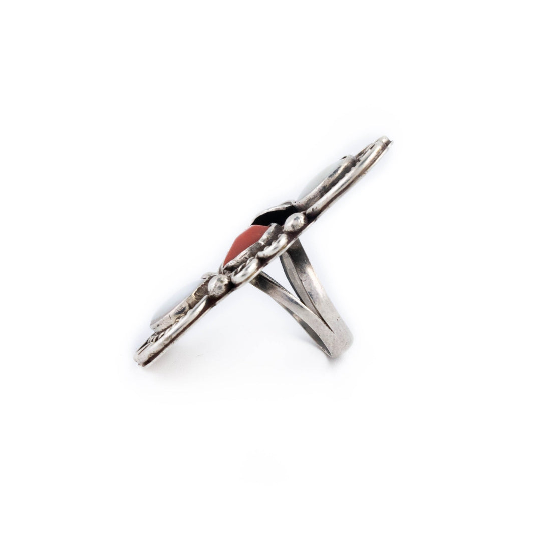 Stacked 1970's Coral Ring - Kingdom Jewelry