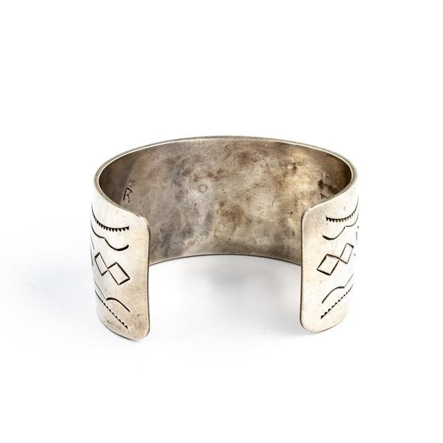 Turquoise & Coral Chip Inlay Cuff - Kingdom Jewelry