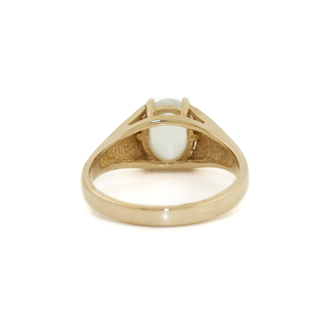 Vintage 10K Gold Moonstone Ring - Kingdom Jewelry