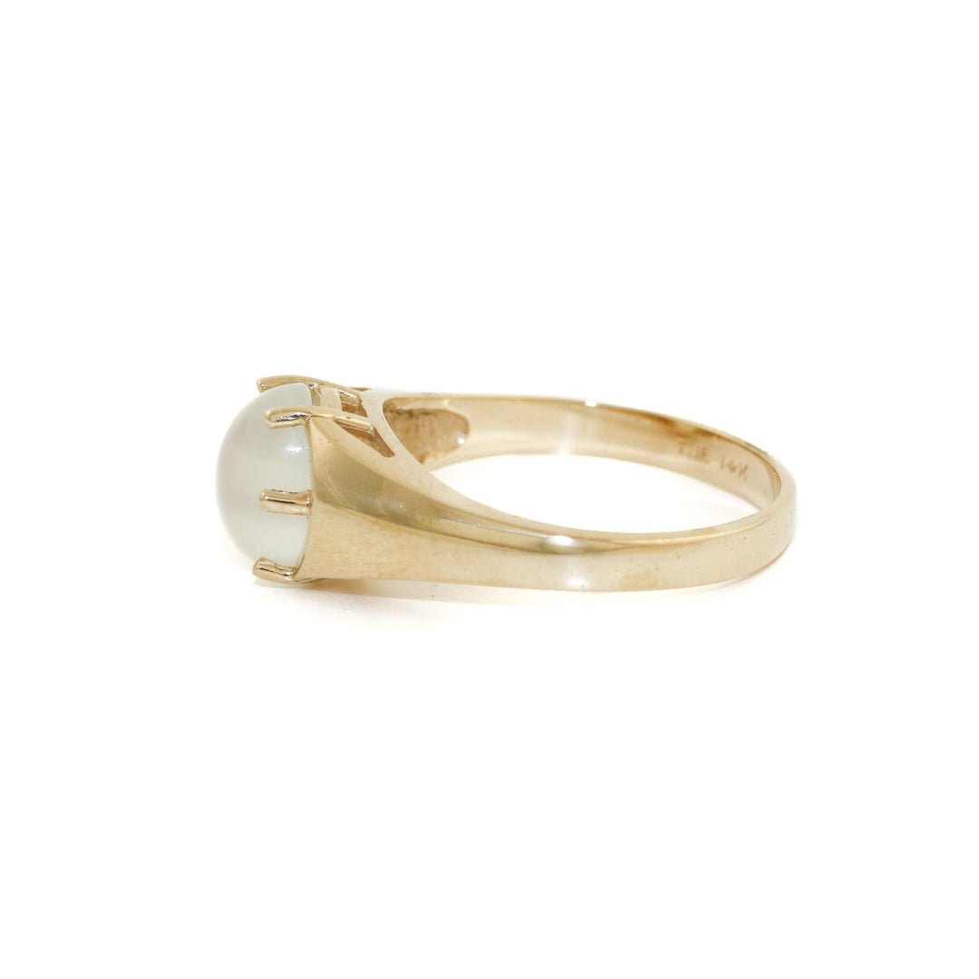 Vintage 10K Gold Moonstone Ring - Kingdom Jewelry