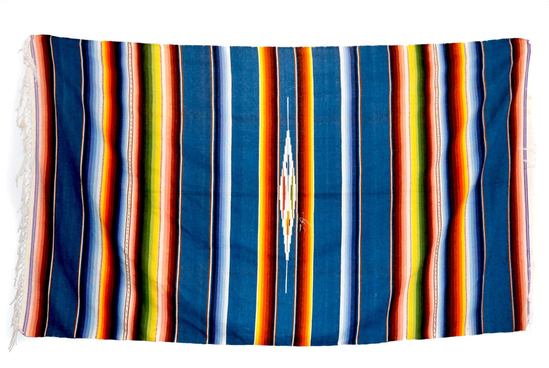 Vintage Blue Toned Serape - Kingdom Jewelry