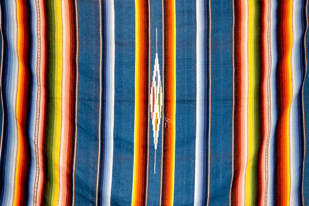 Vintage Blue Toned Serape - Kingdom Jewelry