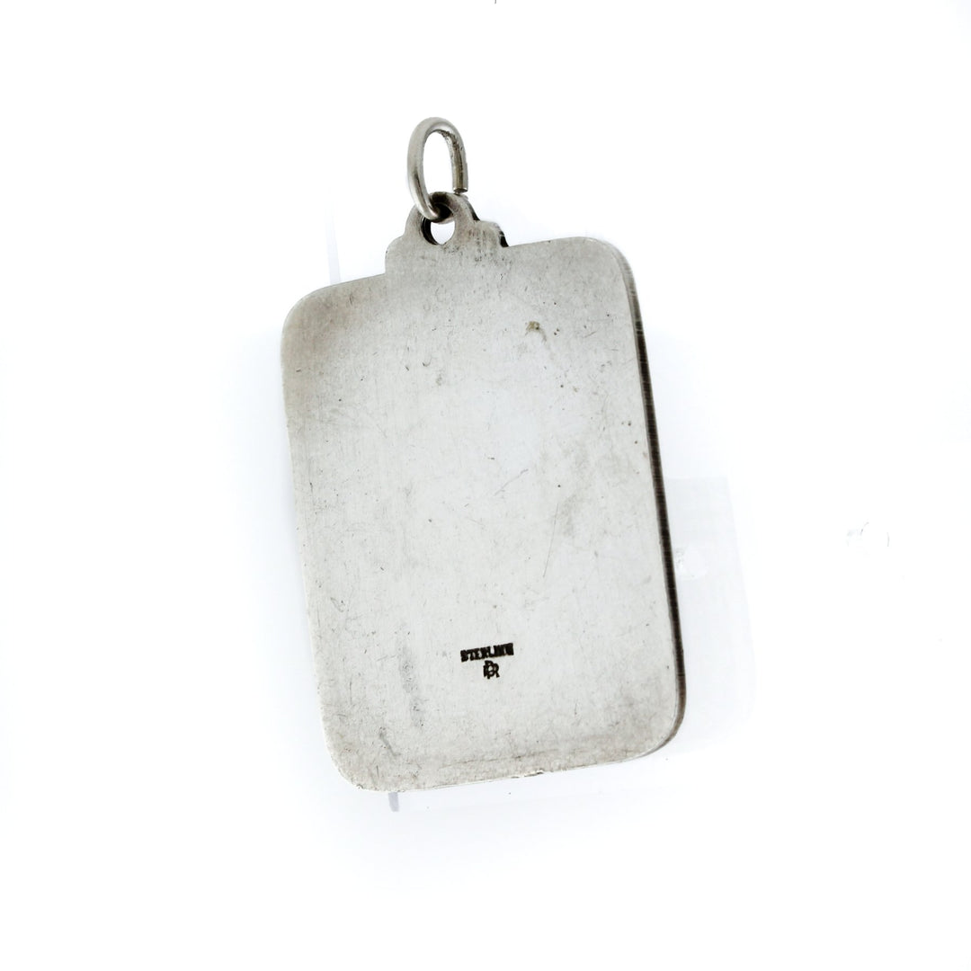 Vintage Silver St. Christopher "Protect Us" Pendant - Kingdom Jewelry
