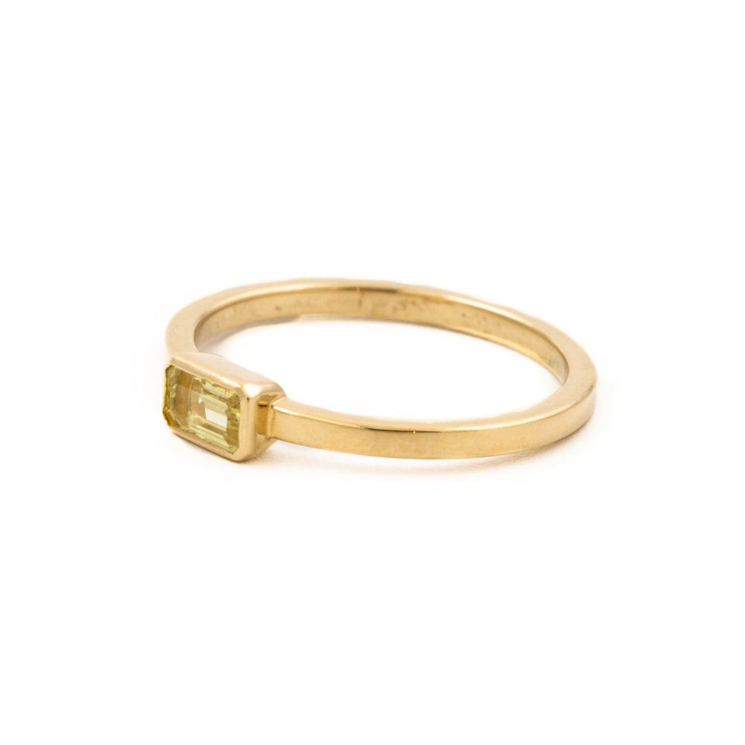 Yellow Sapphire Gold Ring - Kingdom Jewelry