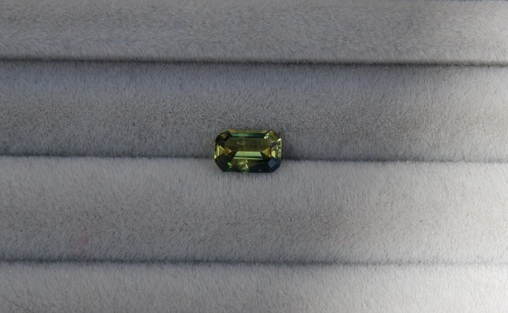 0.60ct Emerald Cut Parti Sapphire - Kingdom Jewelry