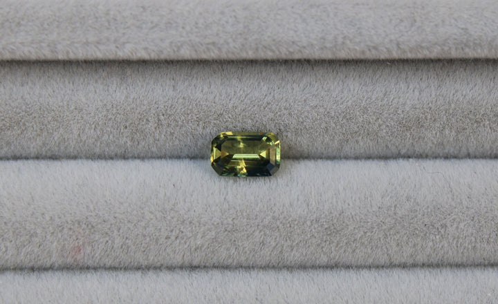 0.60ct Emerald Cut Parti Sapphire - Kingdom Jewelry