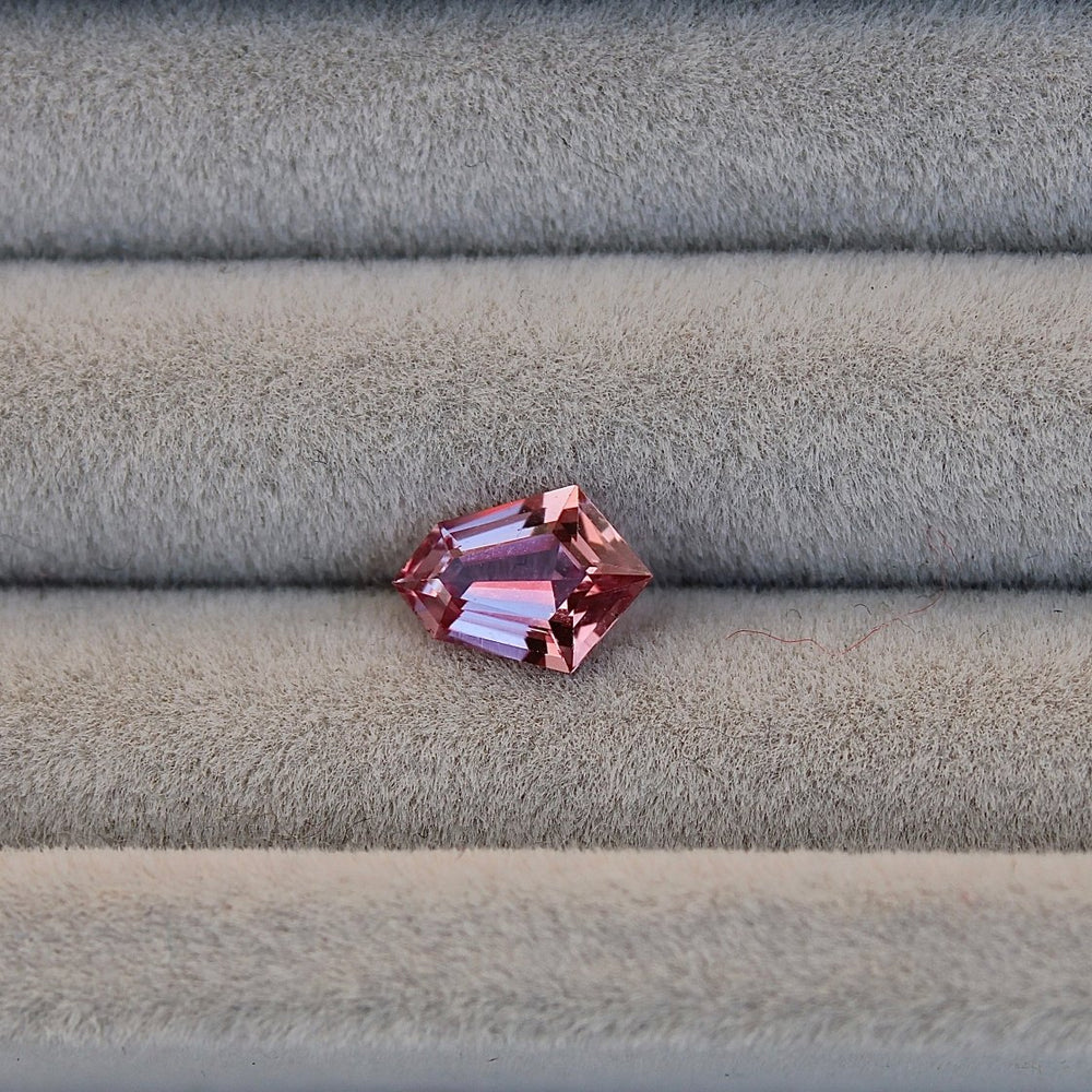 0.71ct Shield Cut Pink Sapphire - Kingdom Jewelry