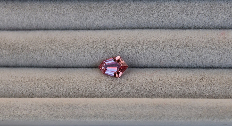 0.71ct Shield Cut Pink Sapphire - Kingdom Jewelry