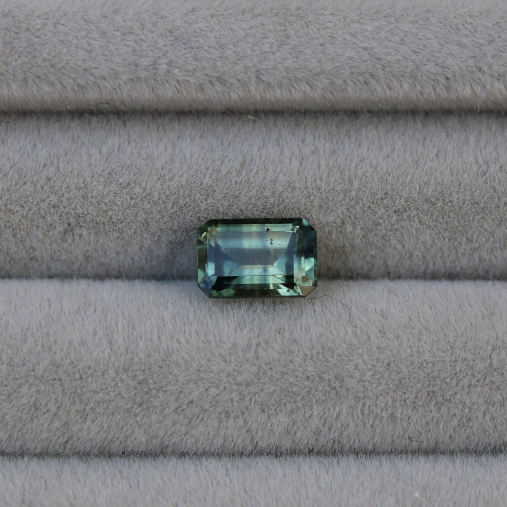 
                      
                        0.90ct Emerald Cut Parti Sapphire - Kingdom Jewelry
                      
                    